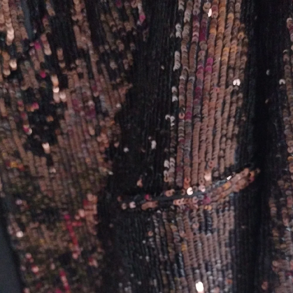 Express Sequin Open Front Boyfriend Blazer, Fully Lined, Size XL 16/18 - Picture 13 of 16